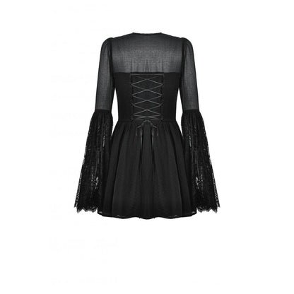 Robe en résille gothique à lacets Greta Dark Mystique de Dark in Love
