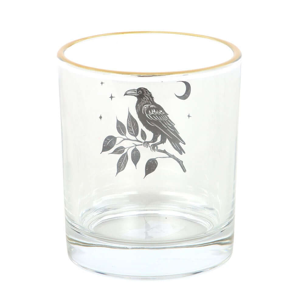 Verre à Corbeau Perché Cadeaux Gothiques