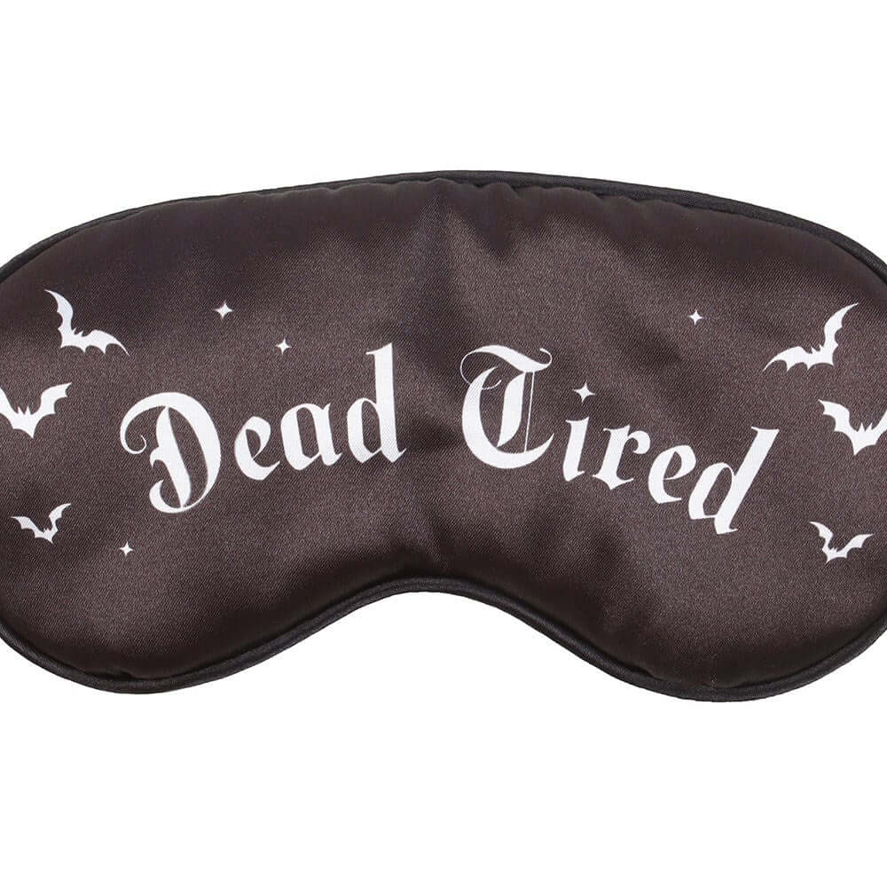 Masque de sommeil gothique en satin « Dead Tired »