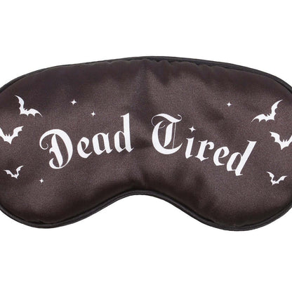 Masque de sommeil gothique en satin « Dead Tired »