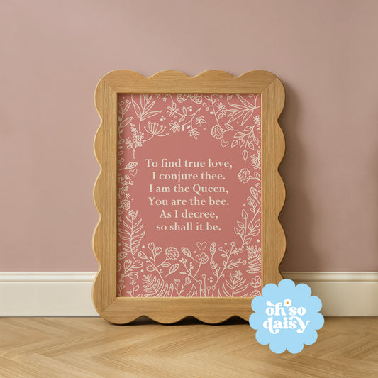 A TRUE LOVE SPELL PRINT