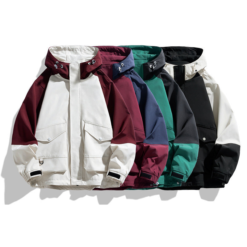 Mens Multi-color Coat Functional Shell Jacket