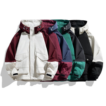 Mens Multi-color Coat Functional Shell Jacket