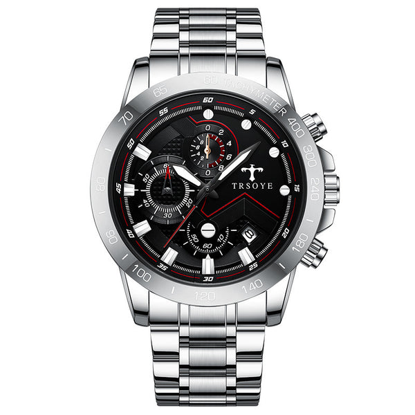 TRSOY Mens Waterproof Quartz Watch