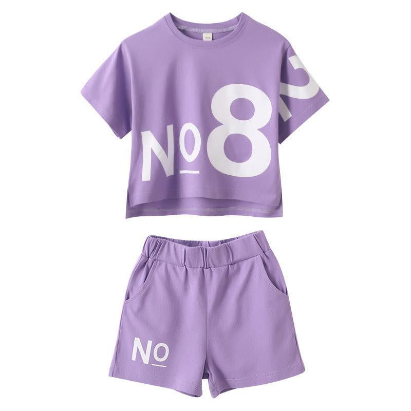 Children's Wear Girl Short-sleeved
