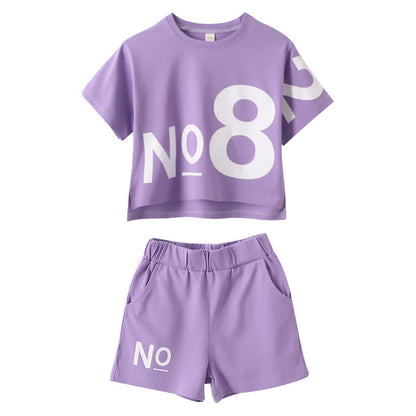 Children's Wear Girl Short-sleeved
