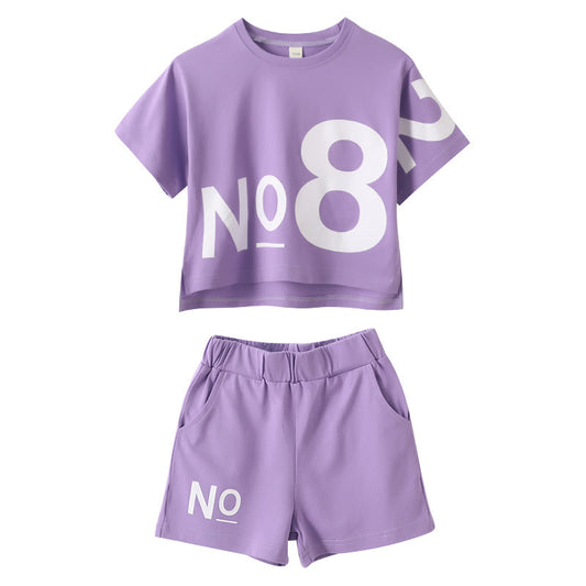 Children's Wear Girl Short-sleeved
