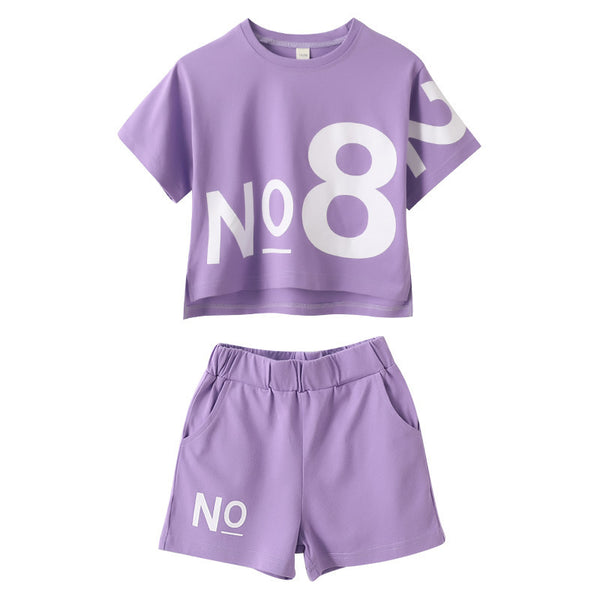 Children's Wear Girl Short-sleeved