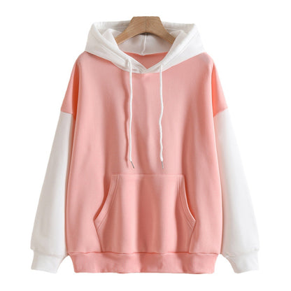 Women's Loose Patchwork Hoodies