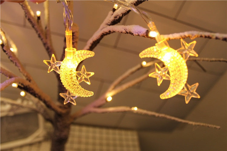 Cute Star Moon Decorative String Lights