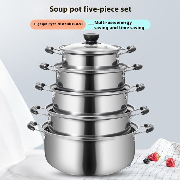 Stainless Steel Thickened Dual-sided Stockpot