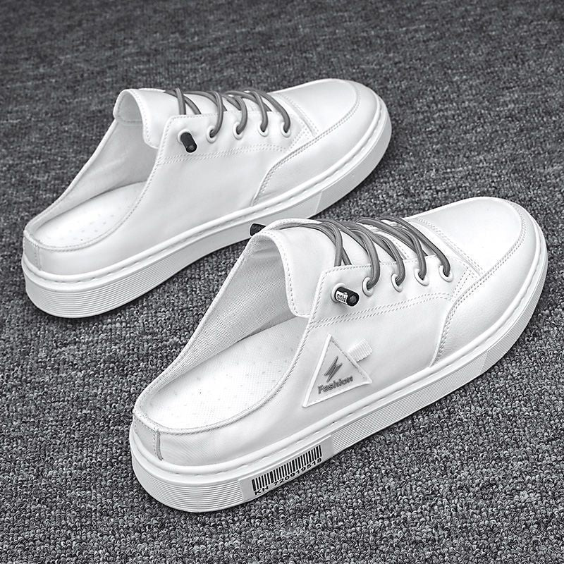 Chaussures d'été pour hommes, respirantes, désodorisantes, sans lacets, type mocassin, pantoufles décontractées de sport sans talon, à la mode