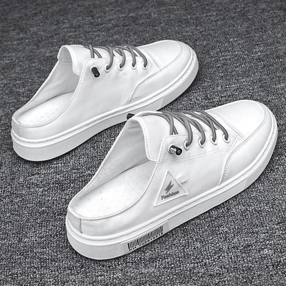 Chaussures d'été pour hommes, respirantes, désodorisantes, sans lacets, type mocassin, pantoufles décontractées de sport sans talon, à la mode