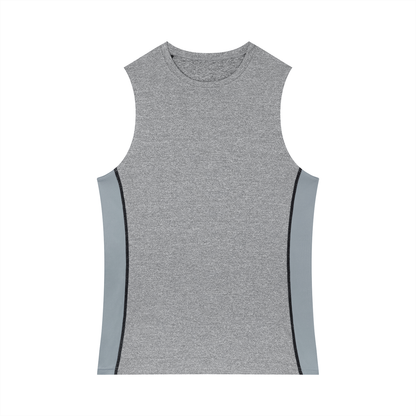 Men's Slim-Fit Topstitch Tank Top 180GSM