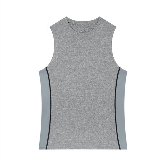Men's Slim-Fit Topstitch Tank Top 180GSM