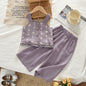 Girls Printed Top And Pants Two-piece Set