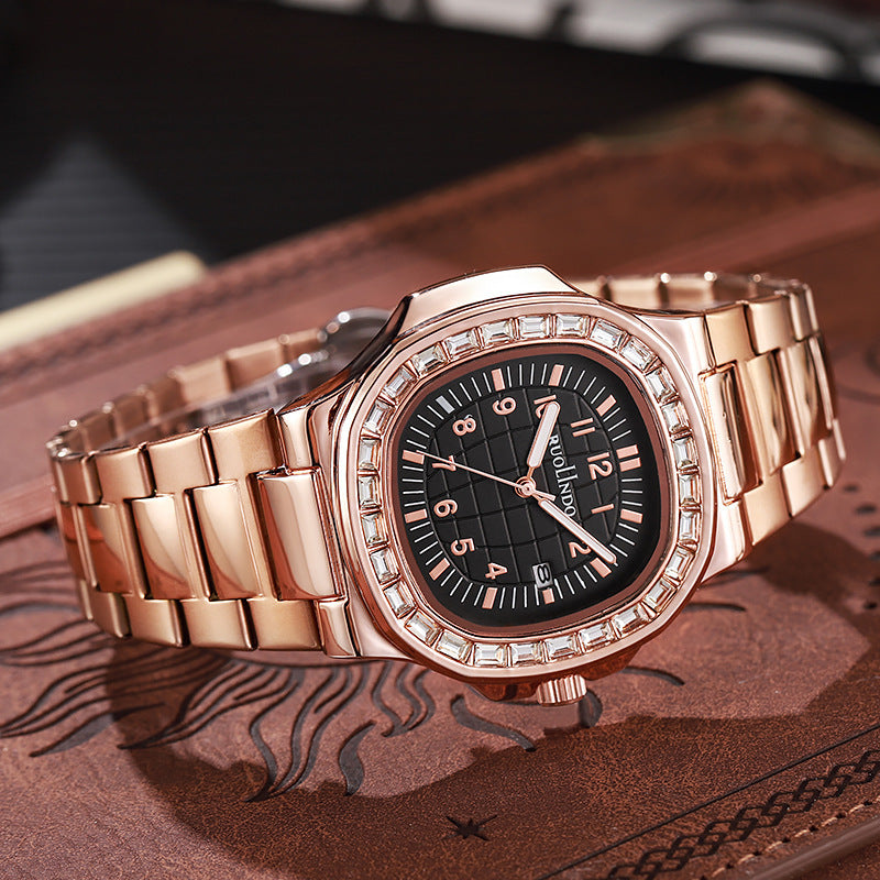 RUOLINDO Stainless Steel Luminous Men's Watch