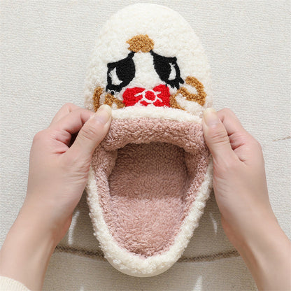 Chaussons de Noël Cerf Femme Intérieur Antidérapants