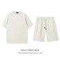 Simple Loose Couple Style Short-sleeved Shorts Two-piece Suit