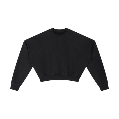 Waran Vintage Washed Cropped Sweatshirt