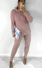 Knitted Ribbed Polo High Neck  Loungewear