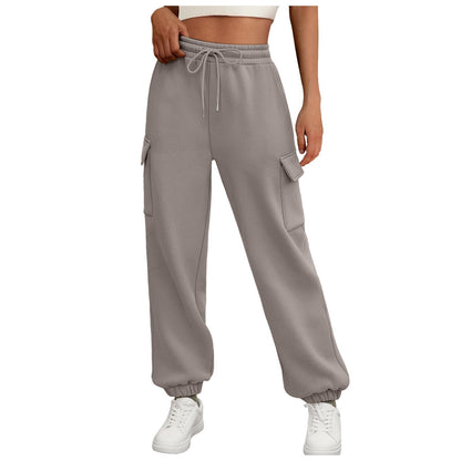 Women's Fleece Lined Joggers - Sweatpants with Pockets