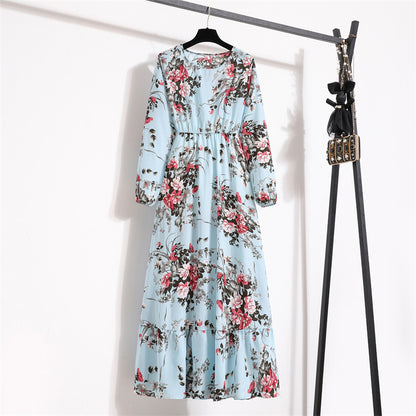 Womens Long-Sleeve Crew-Neck Base-Layer Waist-Cinching Slimming Dress