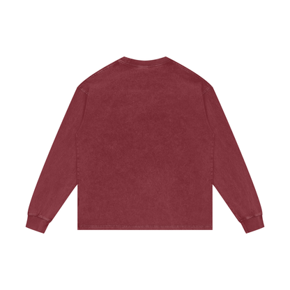 Acid Wash Oversize Long Sleeve T-Shirt