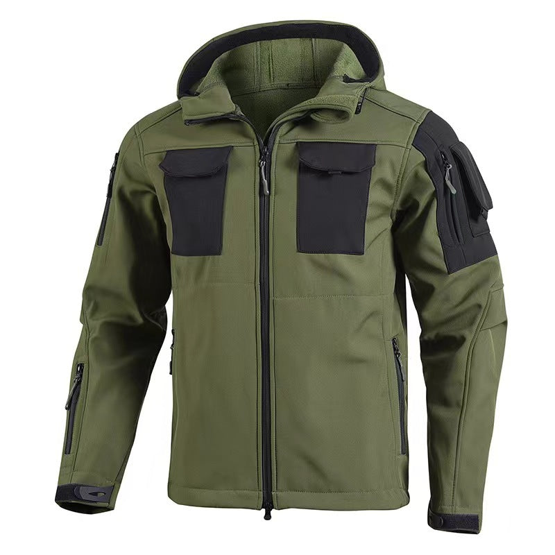 Fleece-lined Wind Waterproof Jacket
