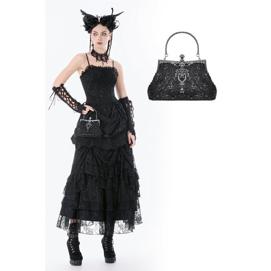 Sac de soirée vintage doré perlé Celestine Dark In Love