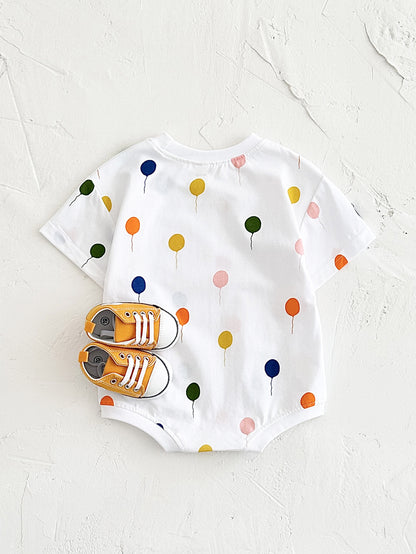 Baby Dot Balloon Printed Jumpsuit