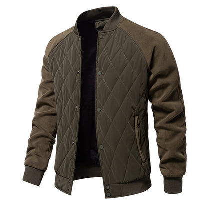 Mens Stitching Raglan Sleeve Coat