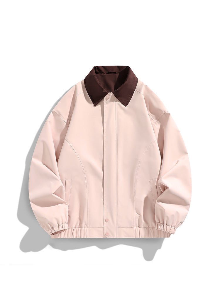 Polo Collar Jacket Top