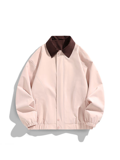 Polo Collar Jacket Top