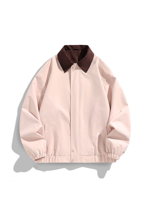 Polo Collar Jacket Top
