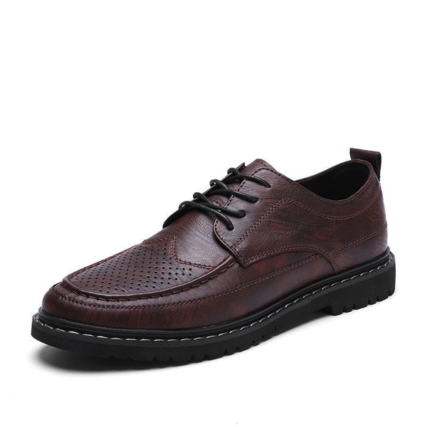 Chaussures en cuir respirantes pour hommes