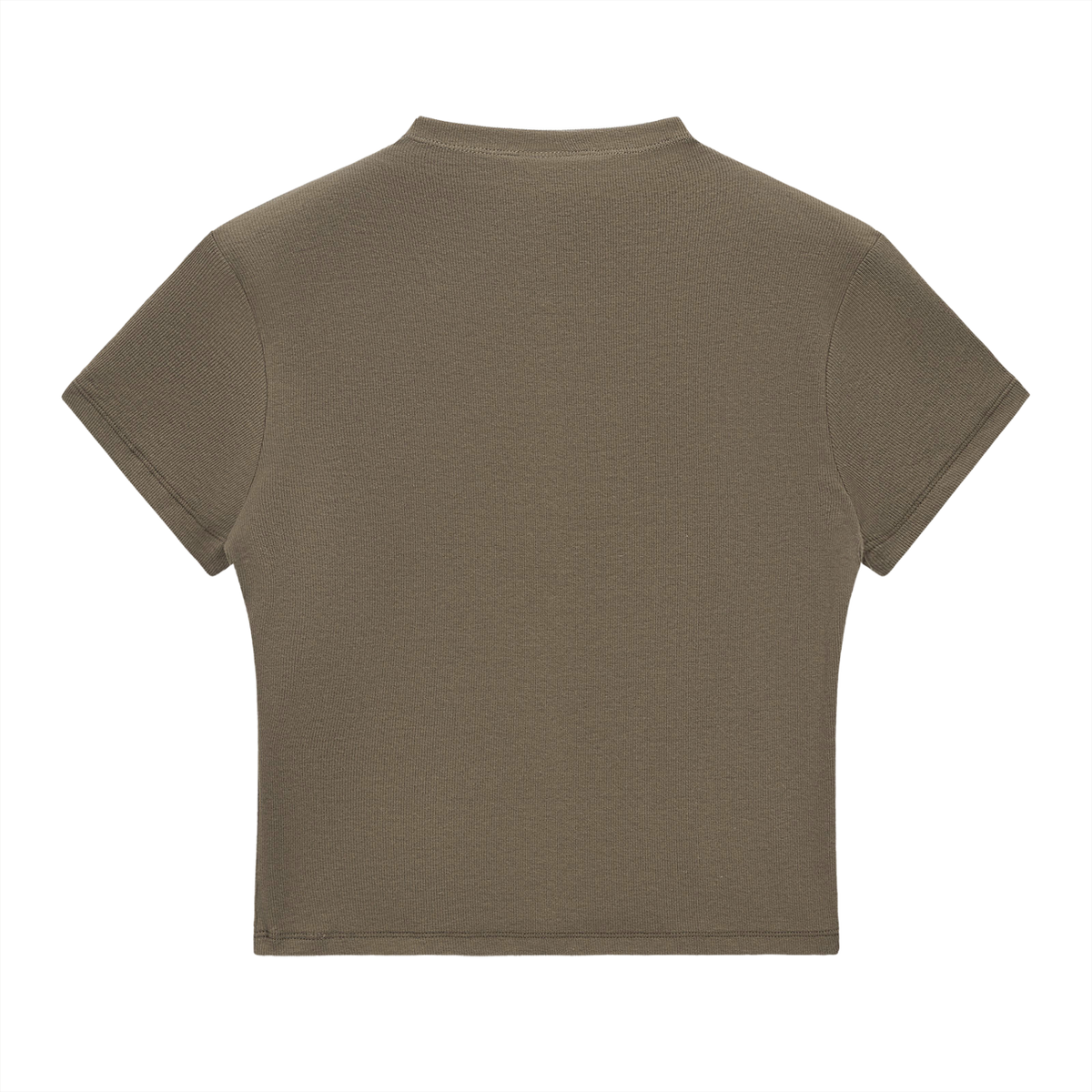 Womens Slim Fit Mock Neck T-Shirt