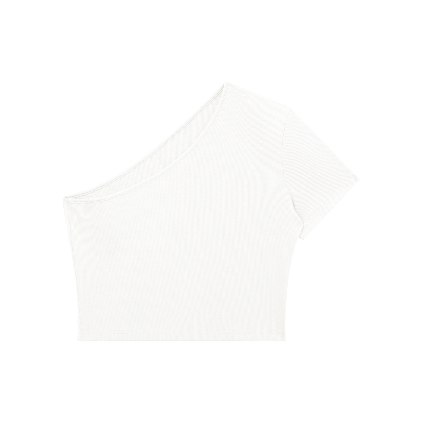 Women's One-Shoulder Crop T-Shirt 250GSM