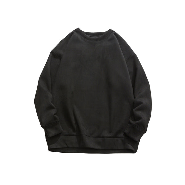 Suede Hooded Sweater