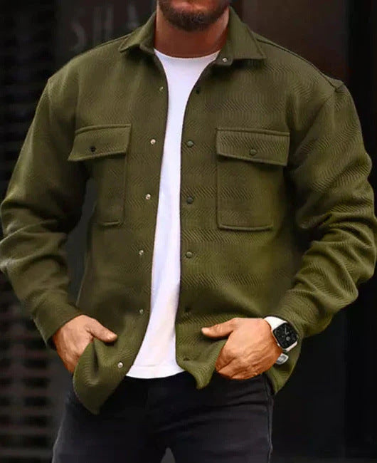 Men Polo Collar Top