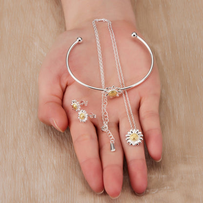 3pc Daisy Cuff Bangle Set