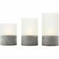 LED Candle Brilliant Grey Plastic