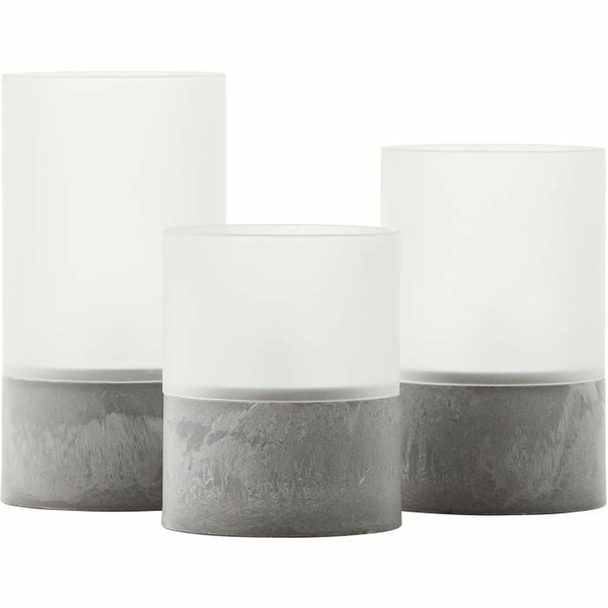 LED Candle Brilliant Grey Plastic