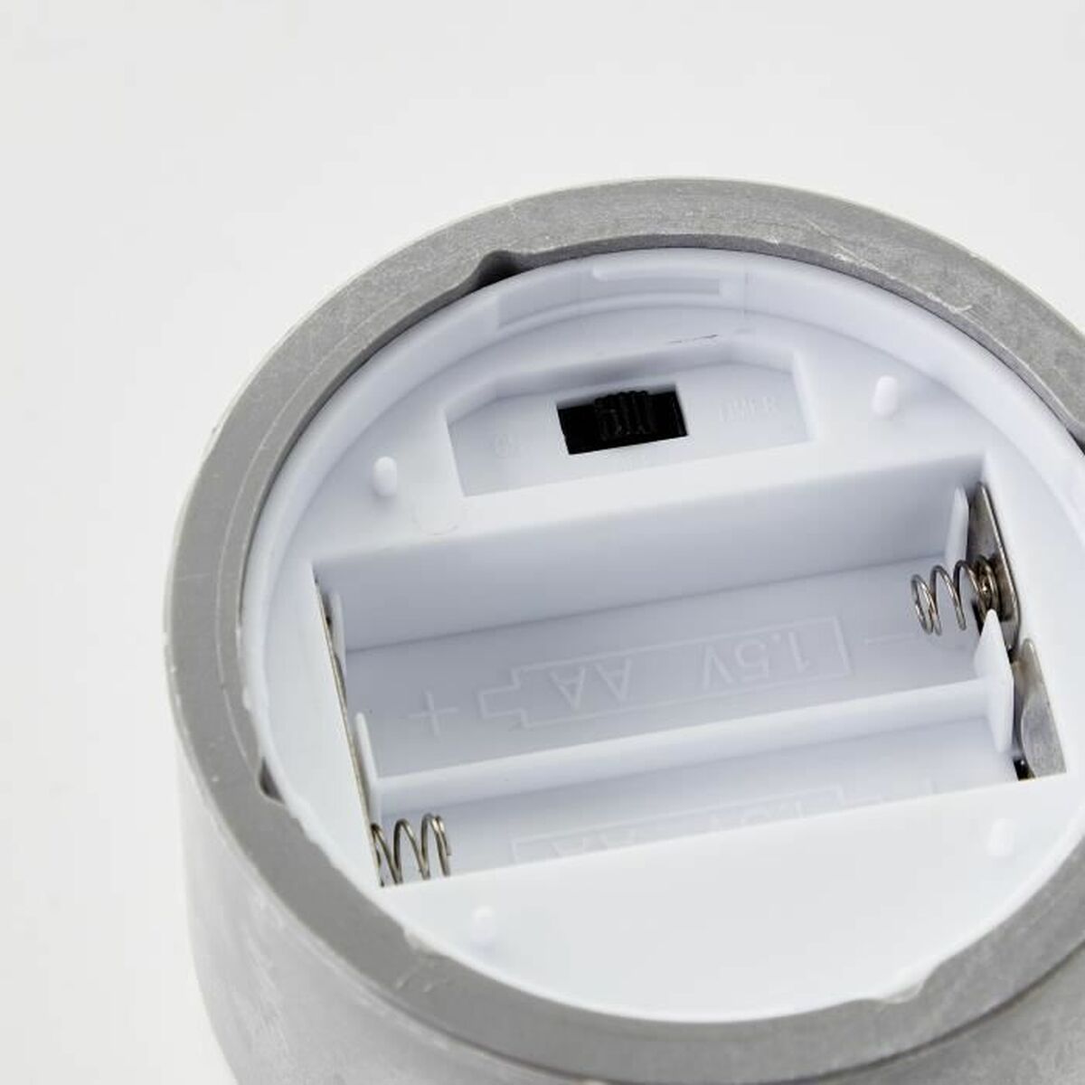 LED Candle Brilliant Grey Plastic