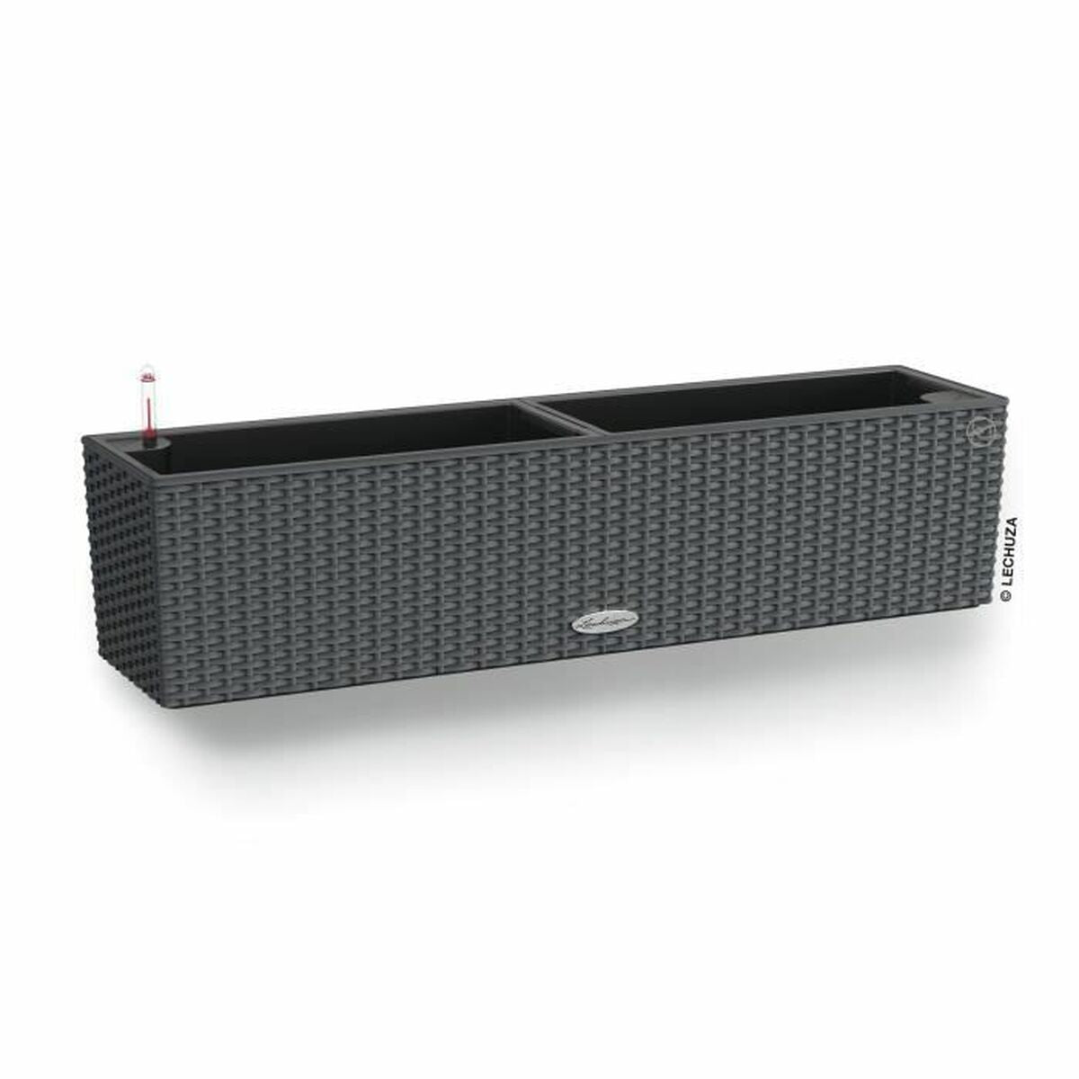 Plant pot Lechuza Black Grey polypropylene