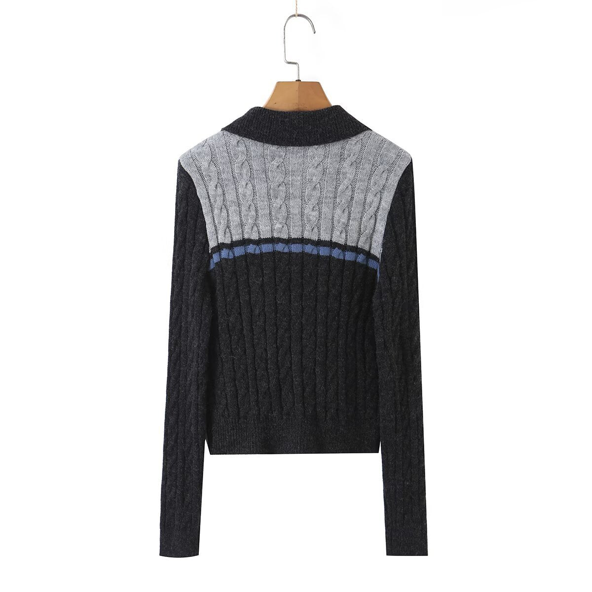 Wool Blend Slim Fit Short Cardigan