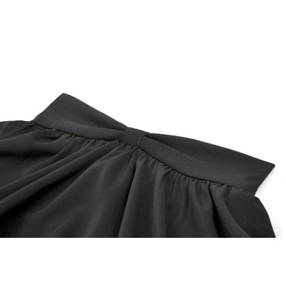 Dark in Love Lolita-Inspired Ruffled Mini Skirt in Black