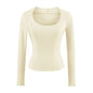 Women's U-Neck Long Sleeve T-Shirt