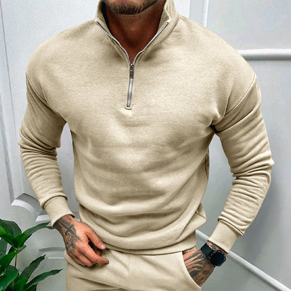 Men's Fleece-lined Long Sleeve sweatshirt
