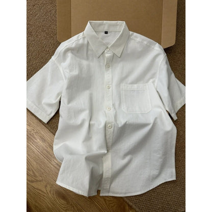 Men's Pure Cotton Workwear Short-Sleeve Shirt